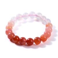 Yanyuan Agate Bracelet, Round, gradient color & for woman, mixed colors Approx 18 cm 