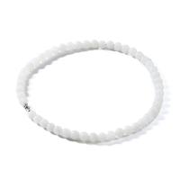 Hetian Jade Necklace, Round, for woman, white, 9-10mm Approx 45 cm 