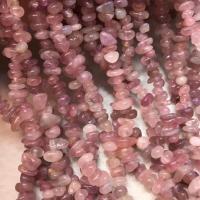 Бусы из природного розового кварца , розовый кварц, Нерегулярные, полированный, DIY, розовый, длина:Приблизительно 40 см, продается Strand