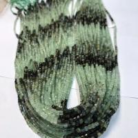Einzelne Edelstein Perlen, Naturstein, Quadrat, poliert, DIY & facettierte, grün, 2-2.5mm, Länge:ca. 38 cm, verkauft von Strang