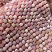 Morganit Perlen, mit Seedbead, Quadrat, poliert, DIY & facettierte, Rosa, 6-7mm, Länge:ca. 38 cm, verkauft von Strang