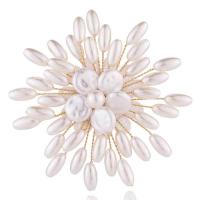 Broche Perle en plastique, fer, avec perle de plastique, bijoux de mode & pour femme Vendu par PC