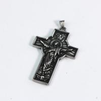 Stainless Steel Cross Pendants, 316 Stainless Steel, Crucifix Cross, plated, fashion jewelry & for man 