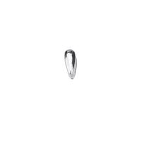 Sterling Silver Pinch Bail, 925 Sterling Silver, platinum plated original color 