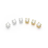 Perles intercalaires en argent , Argent sterling 925, Placage, pavé de micro zircon, plus de couleurs à choisir Vendu par PC