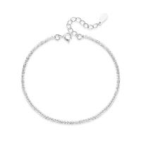Sterling Silver Chain Bracelet, 925 Sterling Silver, silver color plated, fashion jewelry & for woman, silver color, 200mm 
