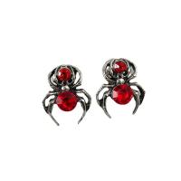 Zinc Alloy Stud Earring, Spider, polished & micro pave cubic zirconia & for woman 