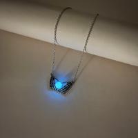 Luminated Necklace, Zinc Alloy, Hand, platinum color plated, Unisex 600mm 