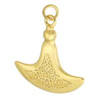 Brass Jewelry Pendants, gold color plated, fashion jewelry & DIY & for woman, golden Approx 3mm 