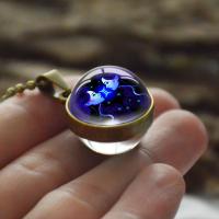 Time Gem Jewelry Necklace, Zinc Alloy, with Glass, Round, antique bronze color plated, Unisex 20mm Approx 60 cm 