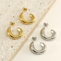 Stainless Steel Stud Earring, 304 Stainless Steel, Vacuum Ion Plating, fashion jewelry & for woman 21mm 