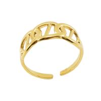 Stainless Steel Finger Ring, 304 Stainless Steel, 18K gold plated, fashion jewelry & for woman, golden, 8mm, US Ring 