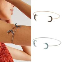 Zinc Alloy Arm Bangle, Moon, plated, fashion jewelry & for woman Inner Approx 100mm 
