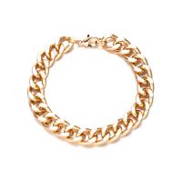 Iron Bracelets, gold color plated, fashion jewelry & Unisex, golden, 11mm cm 