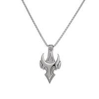 Titanium Steel Jewelry Necklace, Fire, fashion jewelry & for man, original color cm 