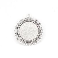 Zinc Alloy Pendant Cabochon Setting, plated Inner Approx 20mm 