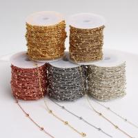 Brass Beading Chains, plated & ball chain 