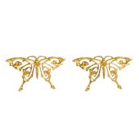 Zinc Alloy Stud Earring, Butterfly, plated, for woman & hollow 
