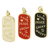 Enamel Brass Pendants, gold color plated, fashion jewelry & DIY & for woman Approx 3mm 