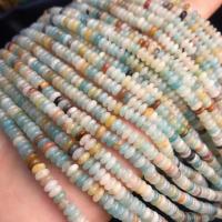 Amazonite Black Gold Bead, ​Amazonite​, Abacus, DIY, mixed colors Approx 38 cm 
