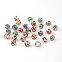 Zinc Alloy Spacer Beads, Round, plated, DIY & enamel 