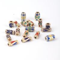 Zinc Alloy Spacer Beads, Column, gold color plated, DIY & enamel 