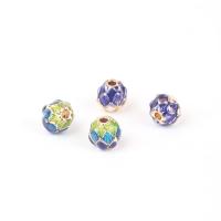 Perles intercalaires en alliage de zinc, fleur, Placage de couleur d'or, DIY & émail, plus de couleurs à choisir Vendu par PC