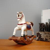 resina Ornamentos de decoración navideña, caballo mecedor, Lindo, 210x60x165mm, Vendido por UD