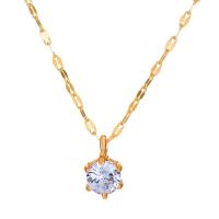 Rhinestone Zinc Alloy Necklace, with 5cm extender chain, plated, fashion jewelry & for woman & with rhinestone cm 
