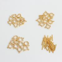 Brass Toggle Clasp, high quality plated & micro pave cubic zirconia 10mm 