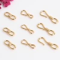 Brass Hook and Eye Clasp, high quality plated 