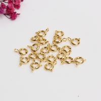 Brass Spring Ring Clasp, high quality plated 6mm 
