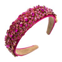 Hair Bands, Velveteen, fashion jewelry & for woman & with rhinestone 