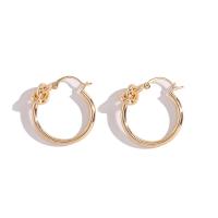 Zinc Alloy Hoop Earring, plated, for woman 
