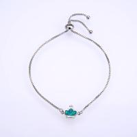Bracelets en laiton, avec Opale, couronne, Placage, pour femme, plus de couleurs à choisir cm, Vendu par PC