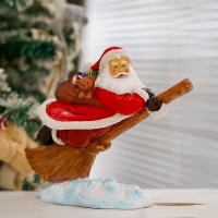 Resin Christmas Decoration Ornaments, Santa Claus, handmade, cute 