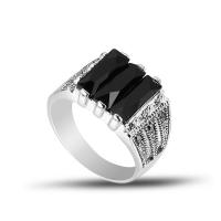 Anillo de dedo de aleación de Zinc, con resina, unisexo & diverso tamaño para la opción & diferentes estilos para la opción & con diamantes de imitación, plateado, 23x15mm, Vendido por UD