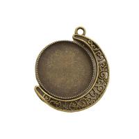Zinc Alloy Pendant Cabochon Setting, plated Inner Approx 25mm 
