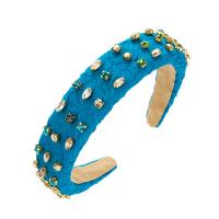Hair Bands, Cloth, with Glass Rhinestone & Sponge, Geometrical Pattern, Korean style & for woman 