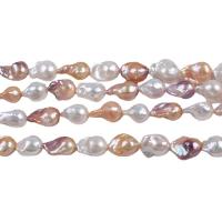 Perles nacres baroques de culture d'eau douce , perle, DIY, couleurs mélangées, 15-20mm Environ 38 cm, Vendu par brin