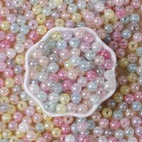 Perles se fissurer acryliques, Acrylique, Rond, style différent d'emballage pour le choix & DIY, plus de couleurs à choisir, 8mm, Vendu par sac