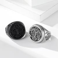 Titane Acier Bague, Acier titane, bijoux de mode & normes différentes pour le choix & pour homme, plus de couleurs à choisir, 22.5mm, Vendu par PC