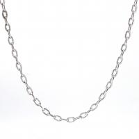 Stainless Steel Chain Necklace, 304 Stainless Steel, with 1.97inch extender chain, fashion jewelry & DIY original color Approx 6.3 Inch, Approx 17.72 Inch 