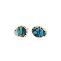 Abalone Shell Earring, 925 Sterling Silver, with turquoise & Abalone Shell, plated & for woman 