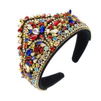 Hair Bands, Cloth, with Glass Rhinestone, Baroque style & for woman 