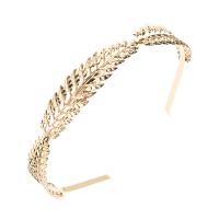 Hair Bands, Zinc Alloy, Leaf, plated, Korean style & for woman 