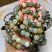 Hetian Jade Bracelet, barrel, polished, Unisex, mixed colors Approx 7.5 Inch 