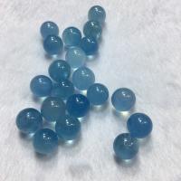 Perles aigue-marine, Rond, poli, DIY & aucun trou, bleu de mer, 15-22mm, Environ Vendu par sac
