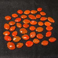 Yunnan roter Achat Dekoration, Fisch, geschnitzt, rot, 18u00d715u00d75~29u00d715u00d75mm, ca. 40PCs/Tasche, verkauft von Tasche