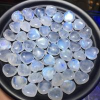 Natural Moonstone Beads, Heart, polished, DIY & no hole, white, 15-17mm, Approx 